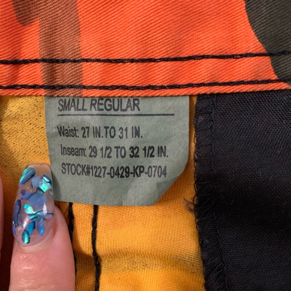 Army-style Orange Camo Pants🔥 - Picture 12 of 13